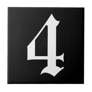 Gothic house number tiles 2