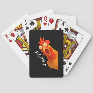 Gothic Humor Funny F-Caw-F Crow Playing Cards