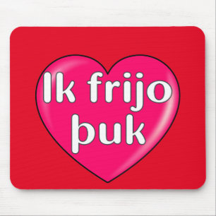 Gothic - I love you Mouse Pad