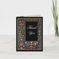 Gothic Illuminated Thank You Card