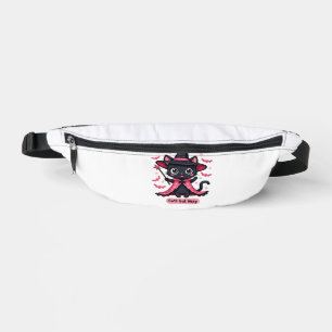 Gothic kitten in pink sweet, but bewitched Oversi Bum Bags