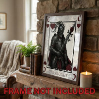 Gothic Knight of Hearts Playing Card Dark Fantasy