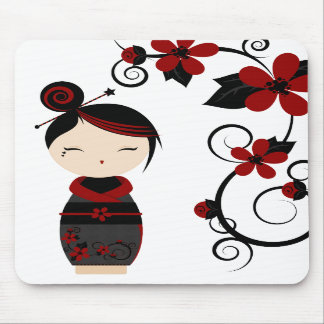 Gothic Kokeshi Mouse Pad
