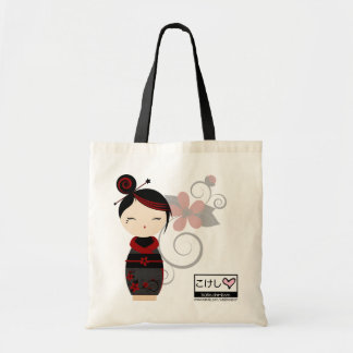 Gothic Kokeshi Tote Bag
