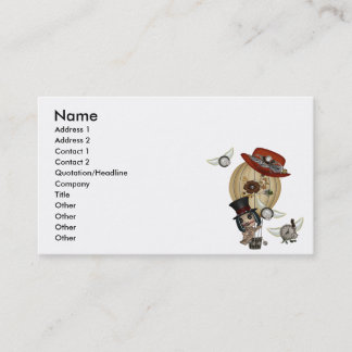 gothic laveau hot air balloon steampunk art business card
