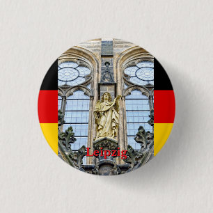 Gothic Leipzig, Germany travel 3 Cm Round Badge
