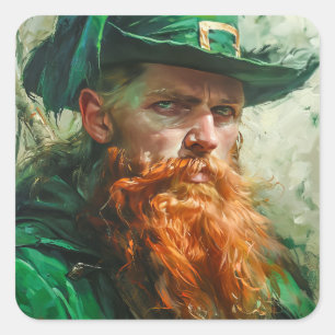 Gothic Leprechaun Square Sticker