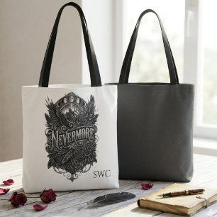 Gothic Literature Nevermore Raven Lover Gift Tote Bag