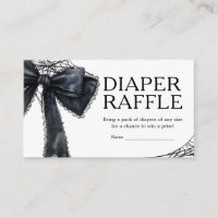 Gothic Little Boo Baby Shower Diaper Raffle