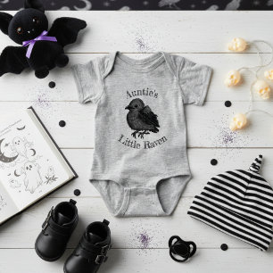 Gothic Little Raven Black Baby Bird Bodysuit