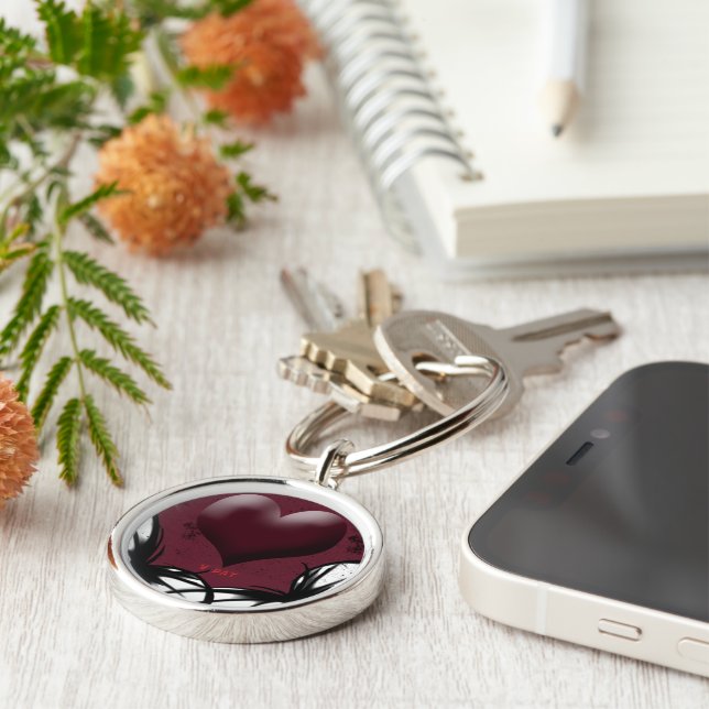 Gothic Love Key Ring (Side)