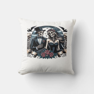 Gothic Love Till Death Do Us Part Romantic Style Cushion