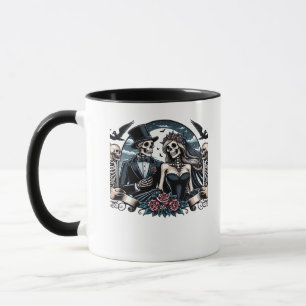 Gothic Love Till Death Do Us Part Romantic Style Mug
