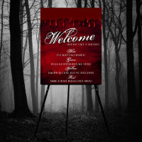 Gothic Luxe | Black and Blood Red Social Distance