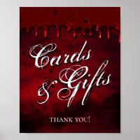 Gothic Luxe | Black and Dark Red Cards and Gifts