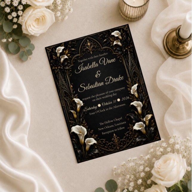 Gothic Luxury Wedding Invitation (Creator Uploaded)
