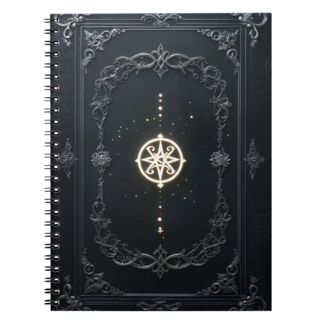Gothic Magic Notebook, Dark Aesthetic Journal (Front)