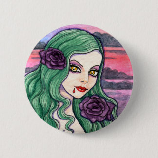 Gothic Magic Vampire Fantasy Button by Ann Howard