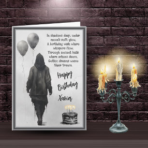 Gothic Male Birthday Card