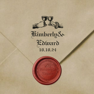 Gothic Mediaeval Fantasy Wedding   Rubber Stamp