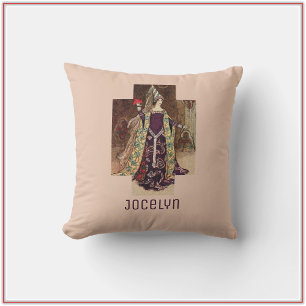 Gothic Mediaeval Lady Cushion