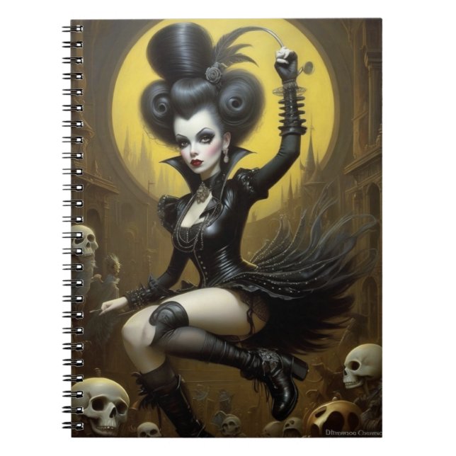 Gothic Mediaeval Woman Notebook (Front)