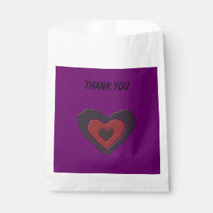 Gothic Melting Love Heart Custom Favour Bags