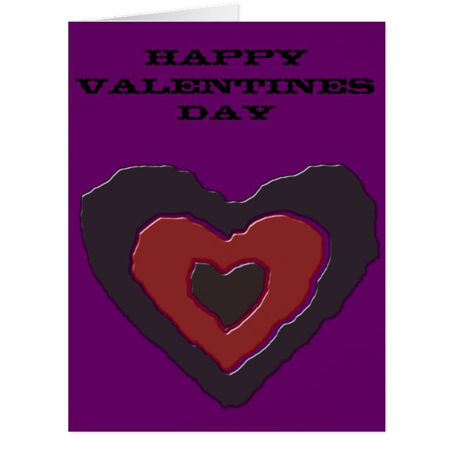 Gothic Melting Love Heart Custom Valentines Day (Front)