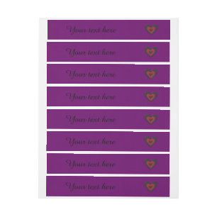 Gothic Melting Love Heart Customisable Labels