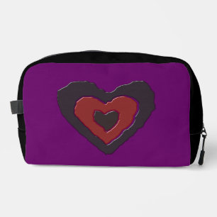 Gothic Melting Love Heart Dopp Kit
