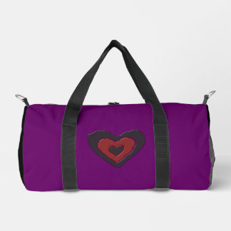 Gothic Melting Love Heart Duffle Bag