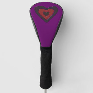 Gothic Melting Love Heart Golf Driver Cover