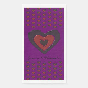 Gothic Melting Love Heart Paper Napkins