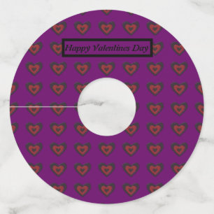Gothic Melting Love Heart Personalised Wine Glass Tag