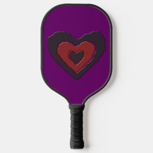 Gothic Melting Love Heart Pickleball Paddle