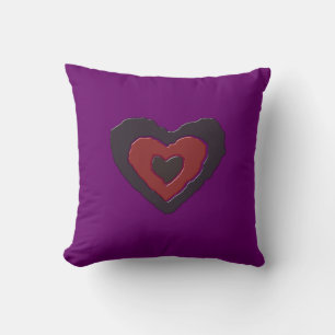 Gothic Melting Love Heart Pillow