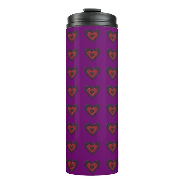 Gothic Melting Love Heart Thermal Tumbler (Front)