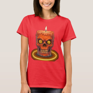Gothic Melting Skull Candle Women's T-Shirt - Spoo
