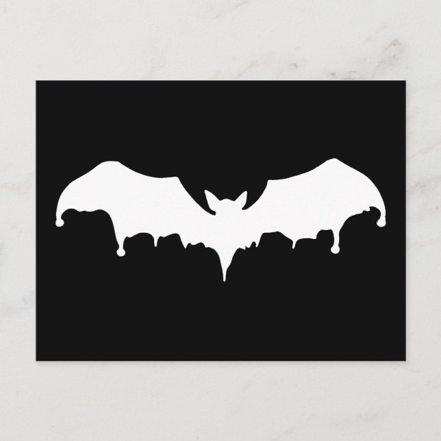 Gothic Melting Vampire Bat Postcard (Front)