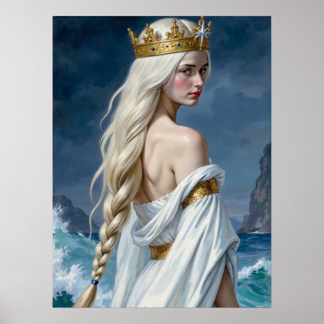 Gothic Mermaid Swan Queen Fantasy Poster (Front)