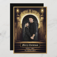 Gothic Merry Christmas Holiday Card