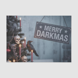 Gothic "Merry Darkmas" Horror Christmas Tree Tissue Paper