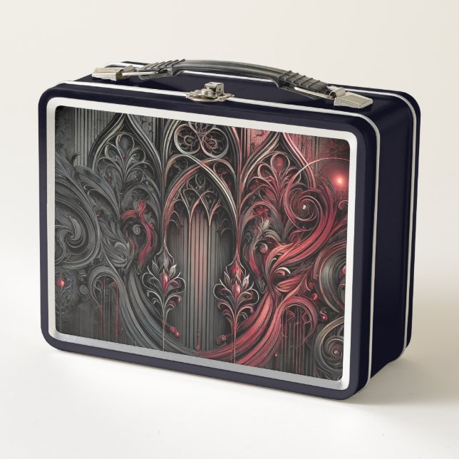 Gothic Metal Lunchbox – Unique Style (Front)