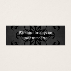 Gothic mini bookmarkers or skinny business cards