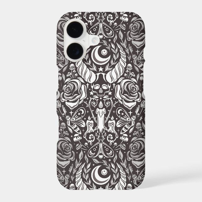 Gothic monochrome pattern samsung galaxy s21 case (Back)