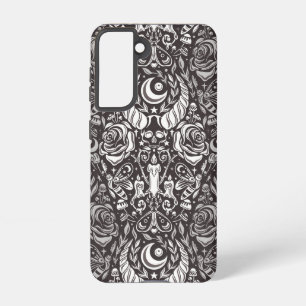 Gothic monochrome pattern samsung galaxy case