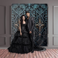 Gothic Moody Black & Bronze Squared Door
