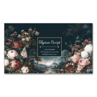 Gothic Moody Rose River Landscape Gold Frame