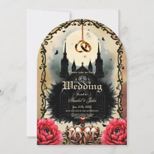 Gothic Moon –Eternal Love Beneath the Midnight Sky Invitation