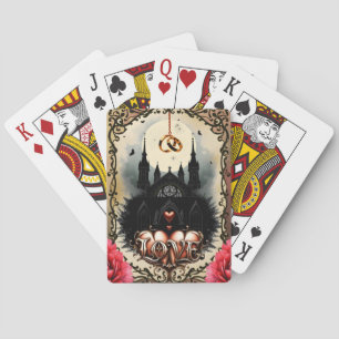 Gothic Moon –Eternal Love Beneath the Midnight Sky Playing Cards